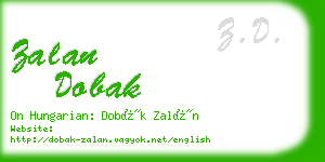 zalan dobak business card